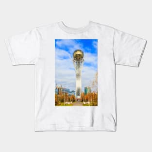 Nur Sultan Bayterek Tower Kids T-Shirt